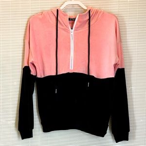 Hot Touch Two Tone Super Soft Hooded Jacket | 1/2 Zip | NWT 🏷️